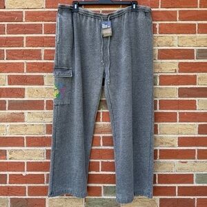 The Animal Rescue Site NWT Zebra Rainbow Cat Dog Paw Burnout Cargo Pocket Pants